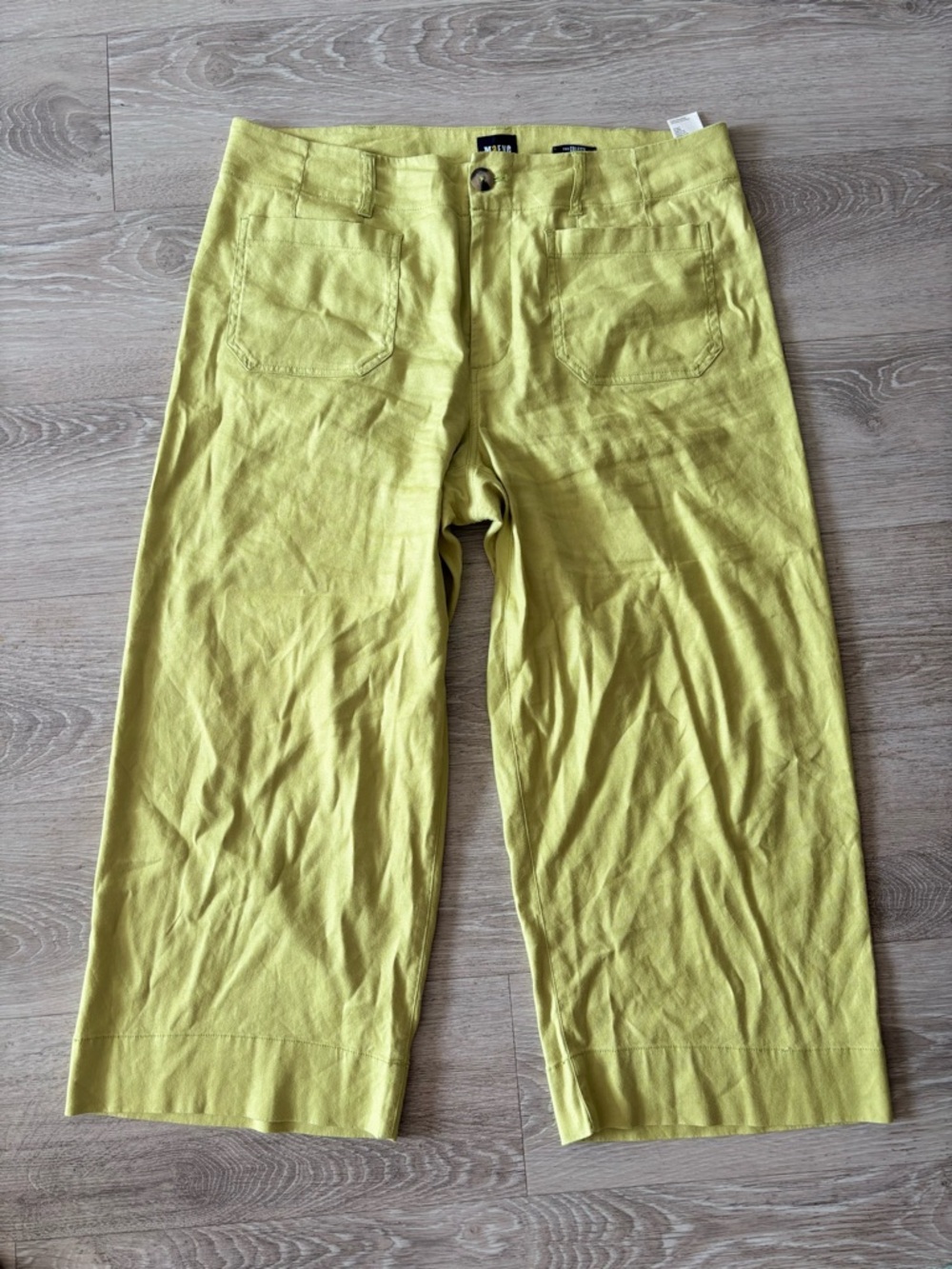 Maeve Colette European Linen Stretch Wide Leg Pants - Picture 6 of 11